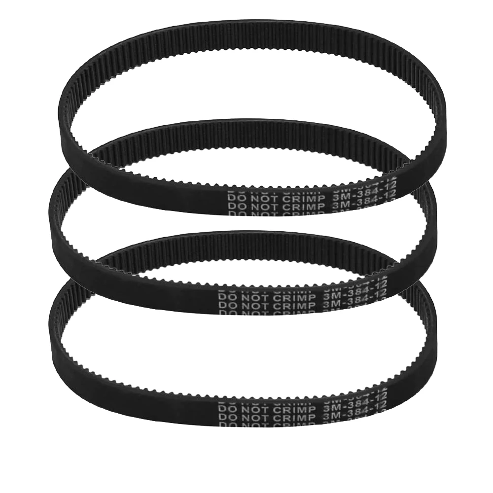 

3Pcs 3M-384-12 Drive Belt for Electric Bike E-Bike Scooter Motorcycle