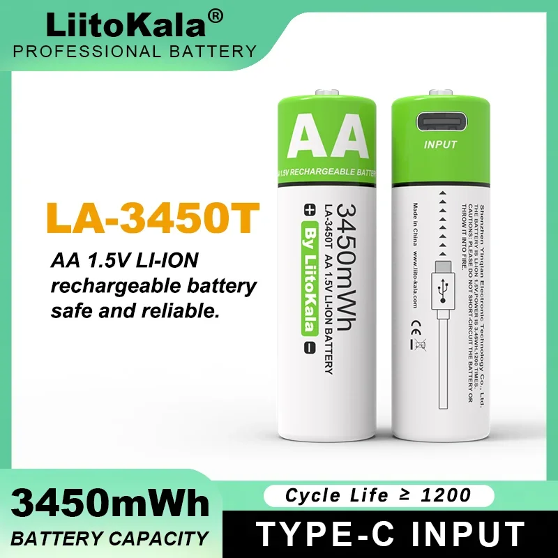 Литиевая аккумуляторная батарея Liitokala AA 1 5 в МВт/ч 1-28 шт