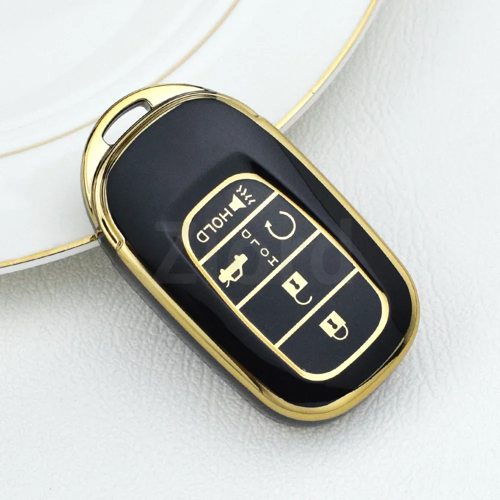 5-кнопочный чехол из ТПУ для автомобильного смарт-ключа Honda Accord Civic HR-V CR-V Pilot Sport SI EX