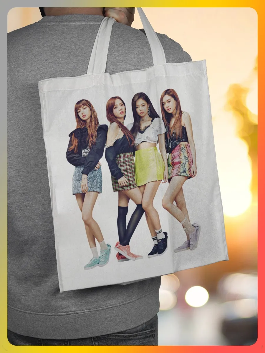 Сумка на плечо Music (Музыка K-pop Blackpink BTS кейпоп girls Корея Поп Рэп главный герой культ)