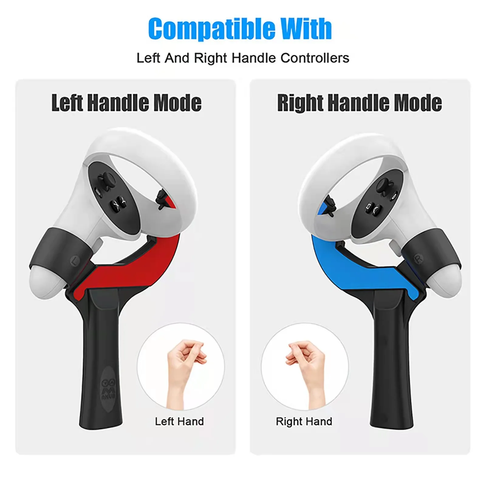 

Table Tennis Paddle Grip Handle For Oculus Quest 2 ​Controllers Playing Eleven Table Tennis VR Game For Quest 2 Accessories Sale