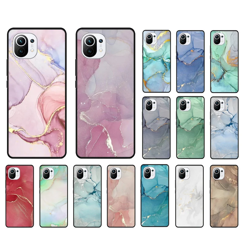 

Colored Marble Painting Phone Case for Xiaomi 12 Mi 10T 11T 11 Pro 10 10T 11 lite 10pro 11Ultra Poco X3 Pro Poco F3 M3