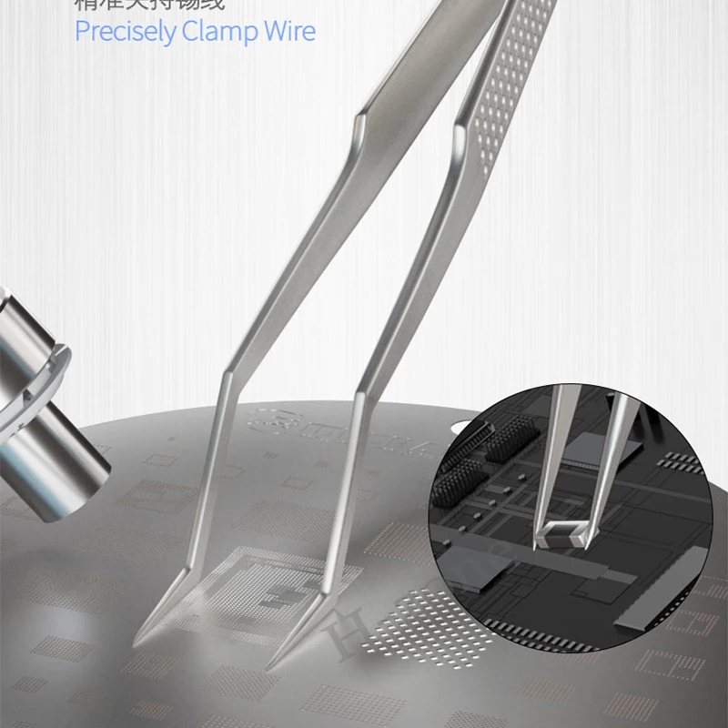 Механический Пинцет для точного зажима оловянной проволоки нескользящий и