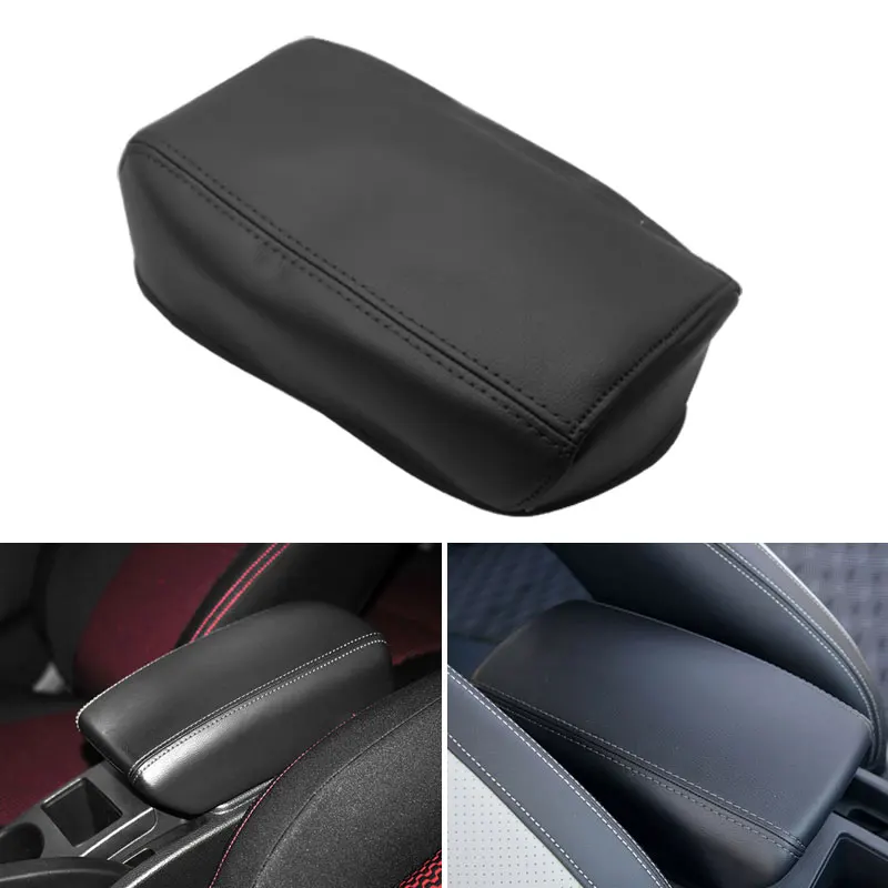 

For Nissan Qashqai 2008 2009 - 2015 2016 2017 Center Control Armrest Cover Black Microfiber Leather Interior Accessories Trim
