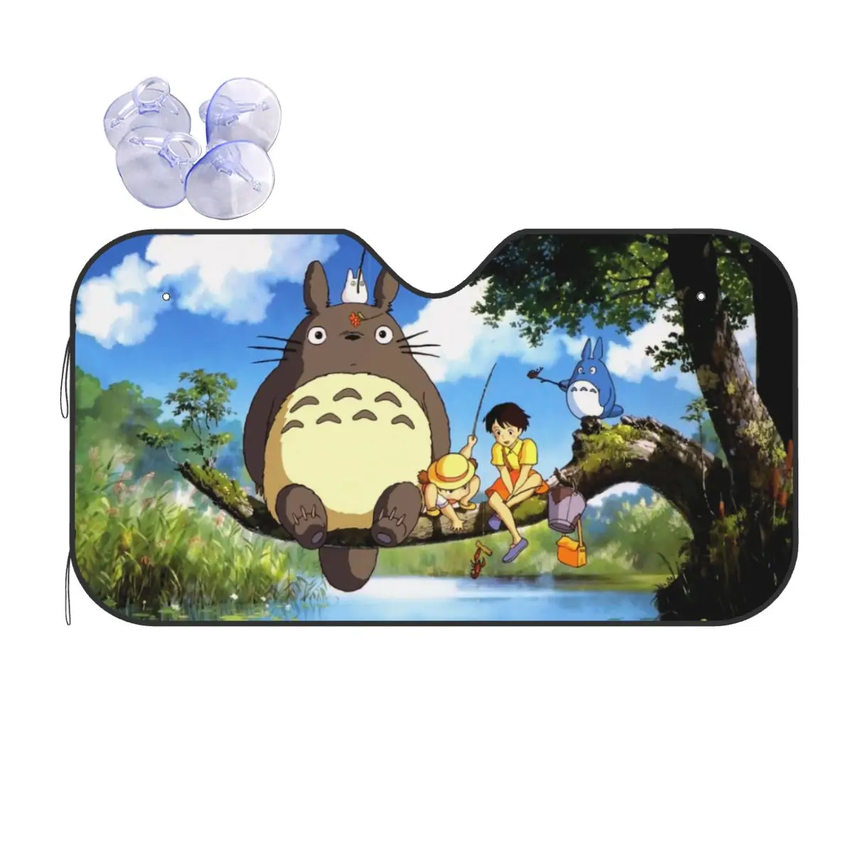 

My Neighbor Totoro Cute Sunshade Windscreen 70x130cm Anime Satsuki Mei Foils Sunshade Visor Sun Shade Protect