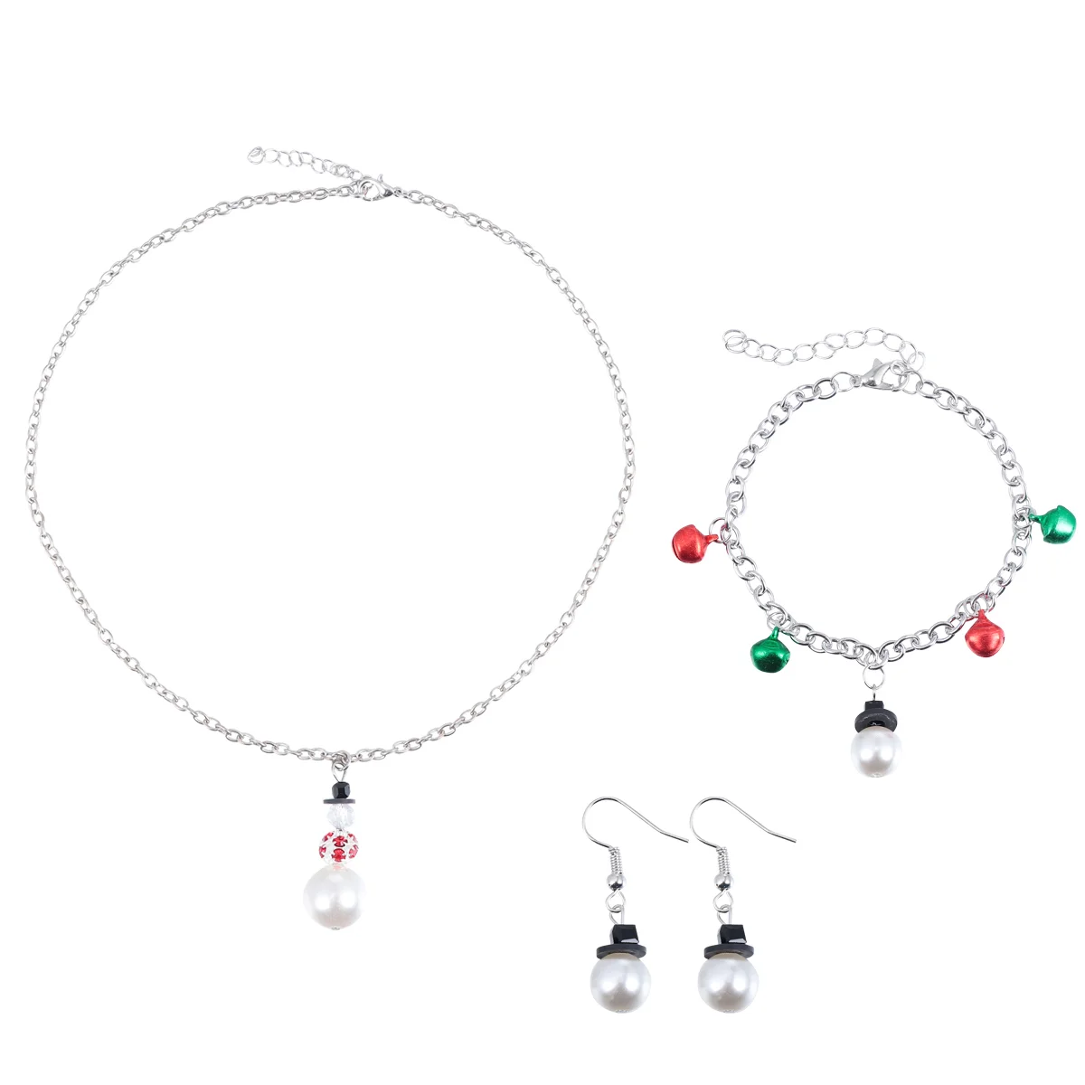 

1 Set of Snowman Necklace Xmas Xmas Gift for Gift Party