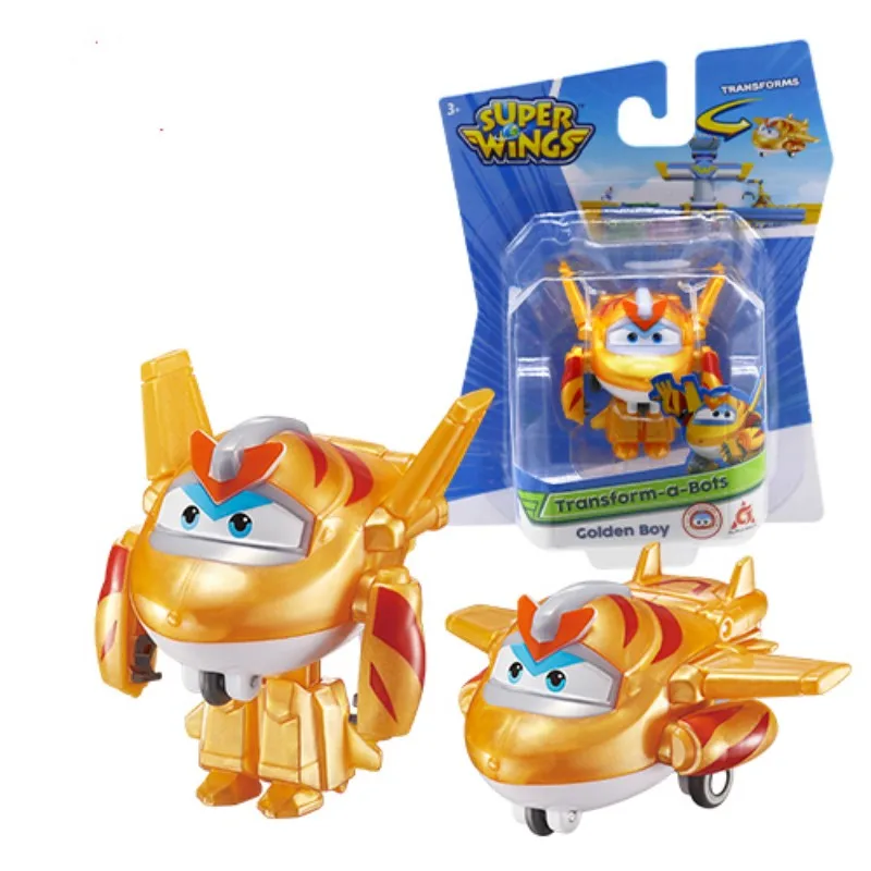 

Super Wings S5 Mini Transforming Deformation Transform-a-Bots Airplane Action Figures Robot Transformation Toys For Kids Gif