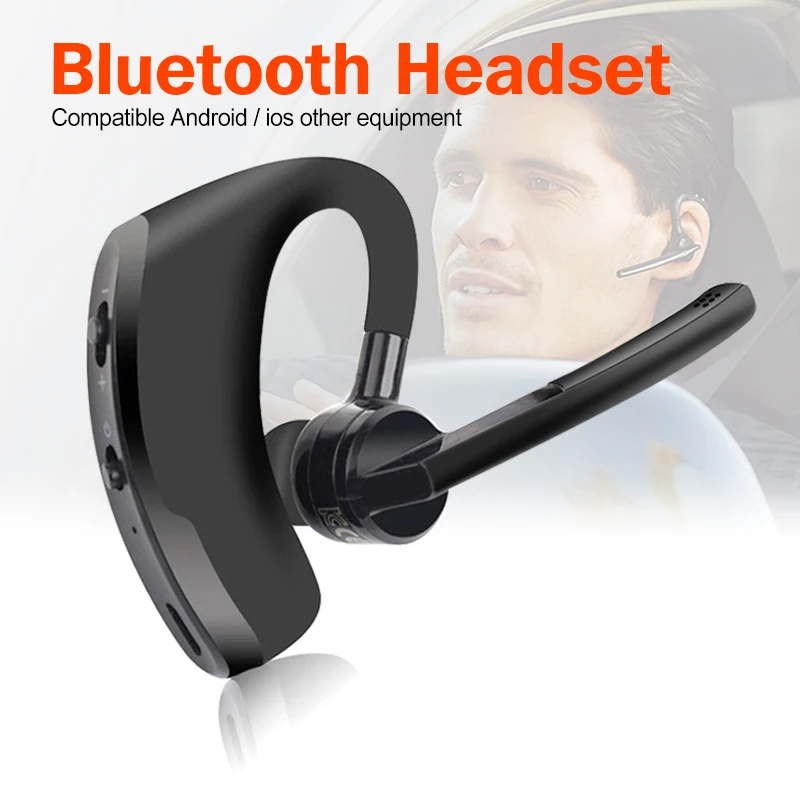 

Bluetooth Earphone Wireless Headphone Handsfree Driving Call Business Car Headset Sports Stereo Music Earbuds for iPhone Xiaomi