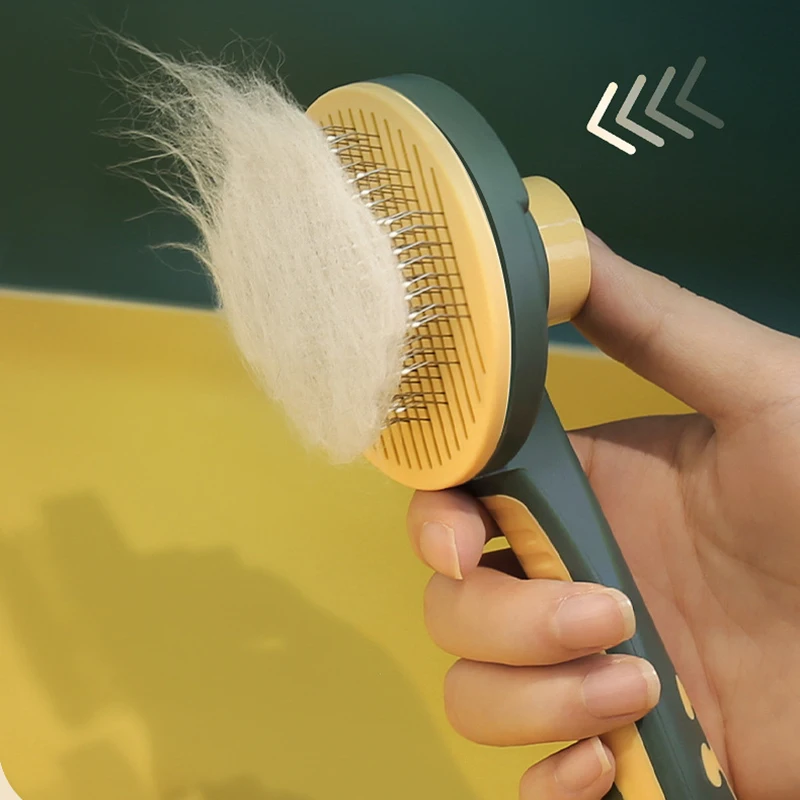 

Cat Brush Self Cleaning Slicker Dog Brush For Cats Grooming Tool Hair Removes Loose Tangled Puppy Massage Comb Cat Accessories