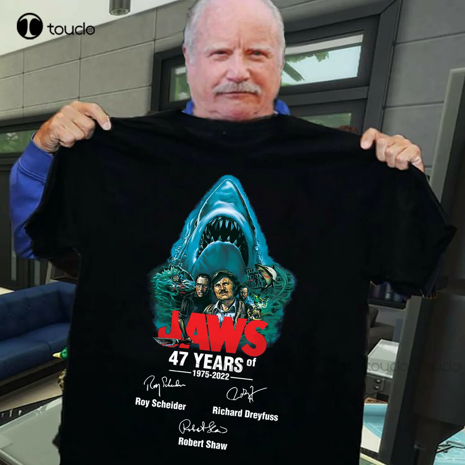 

Jaws 47 Years 1975-2022 Anniversary Signatures Shirt Shirts Women Custom Aldult Teen Unisex Digital Printing Tee Shirts Xs-5Xl