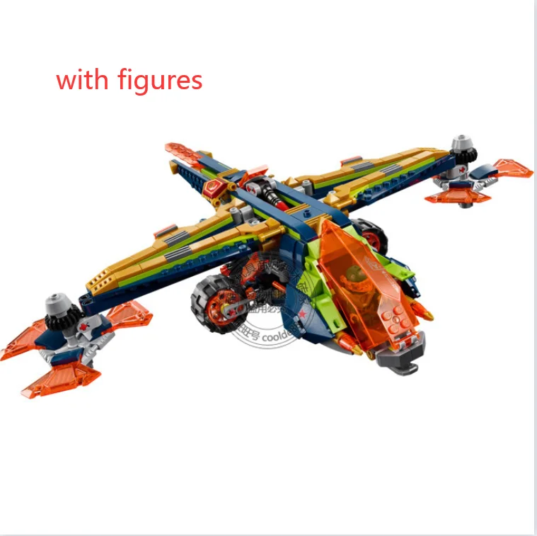 

boy 588pcs Knights Aaron's X-Bow Fighter Plane Building Blocks Nexus Bricks Toys for Children Christmas birthday Gifts 10818