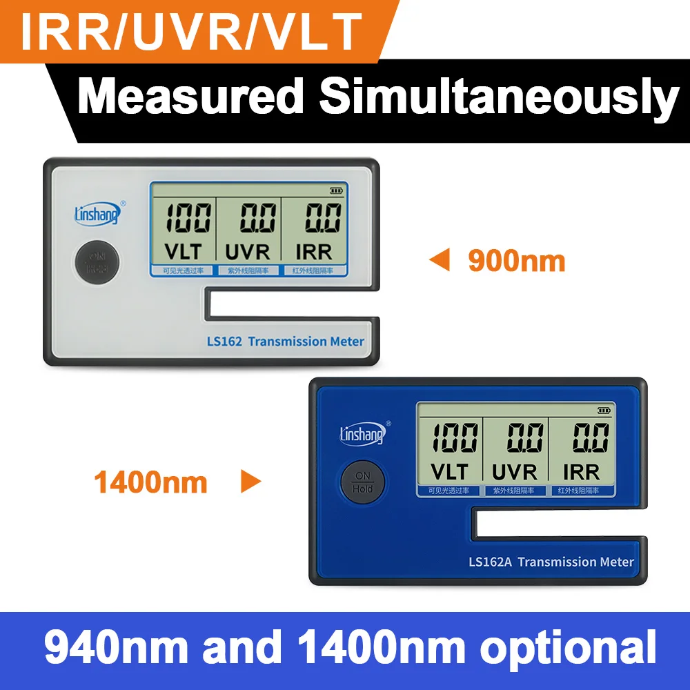 Фото LS162 LS162A Измеритель солнечной передачи Портативный измеритель оттенка окон Vlt Измеритель пропускания солнечной пленки Тестер оттенка окон пленки №4