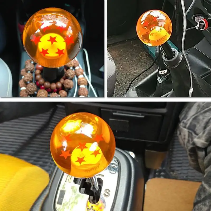 

NEW Anime Dragon Ball Z Goku Universal Auto Shift Knob Rare Star Ball Z Orange Ball 54Mm Diameter Gear Shift Knob 1-7 Stars