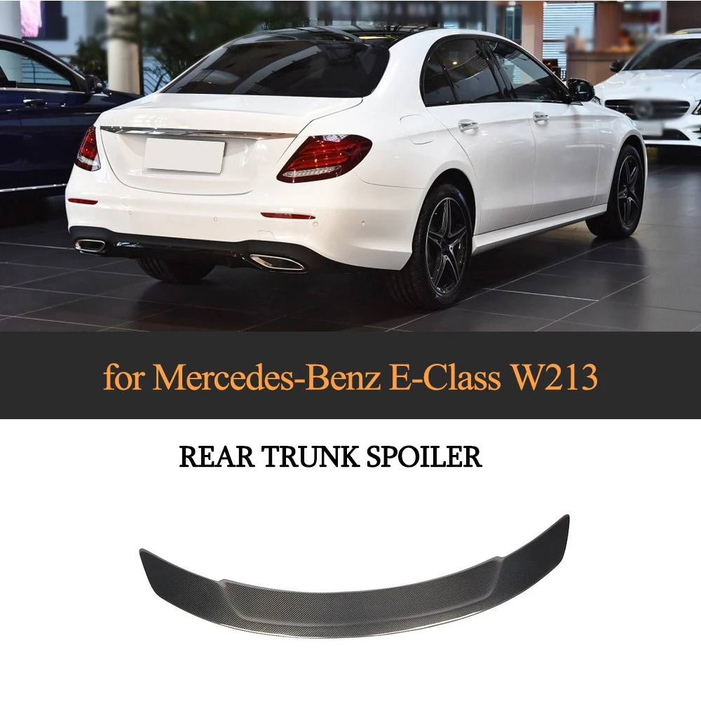 

Car Rear Trunk Spoiler Wing Lip For Mercedes-Benz E Class W213 E200 E300 E400 E500 E43 E53 E63 AMG S 4-Door 2016 - 2019 Carbon