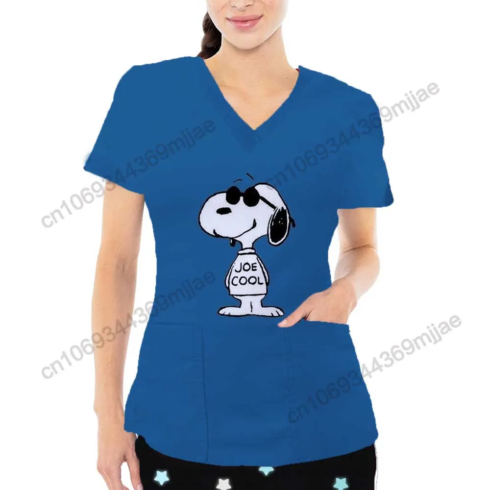 

Pockets Woman Clothes Y2k Tops Nurse Uniform Women's Clothing Korea Stylish Stylish Women's Blouse One Pieces Crop Top Female