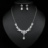funmode 2022 charms wedding jewelry sets making jewelry sets for women statement necklace earrings accessories fs275