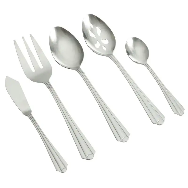 

Taquan 45 Pieces Flatware Set, Tumble Finish Gift set Spoon and chopsticks set Kawaii tableware White plates ложки вилк