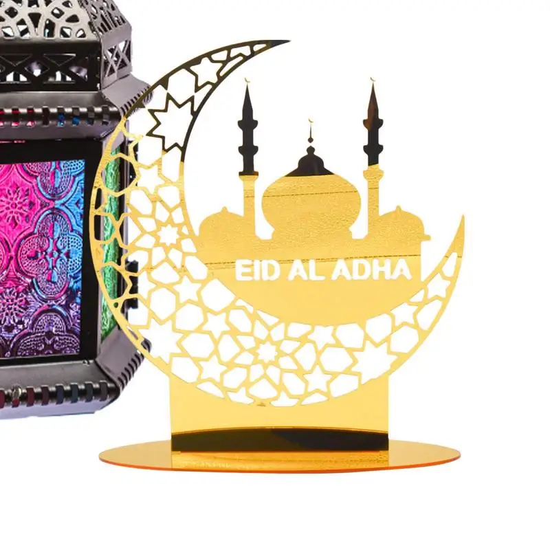 

Акриловый декор для стола в виде Луны, украшения для исламского фестиваля, аксессуары для украшения стола, подарки