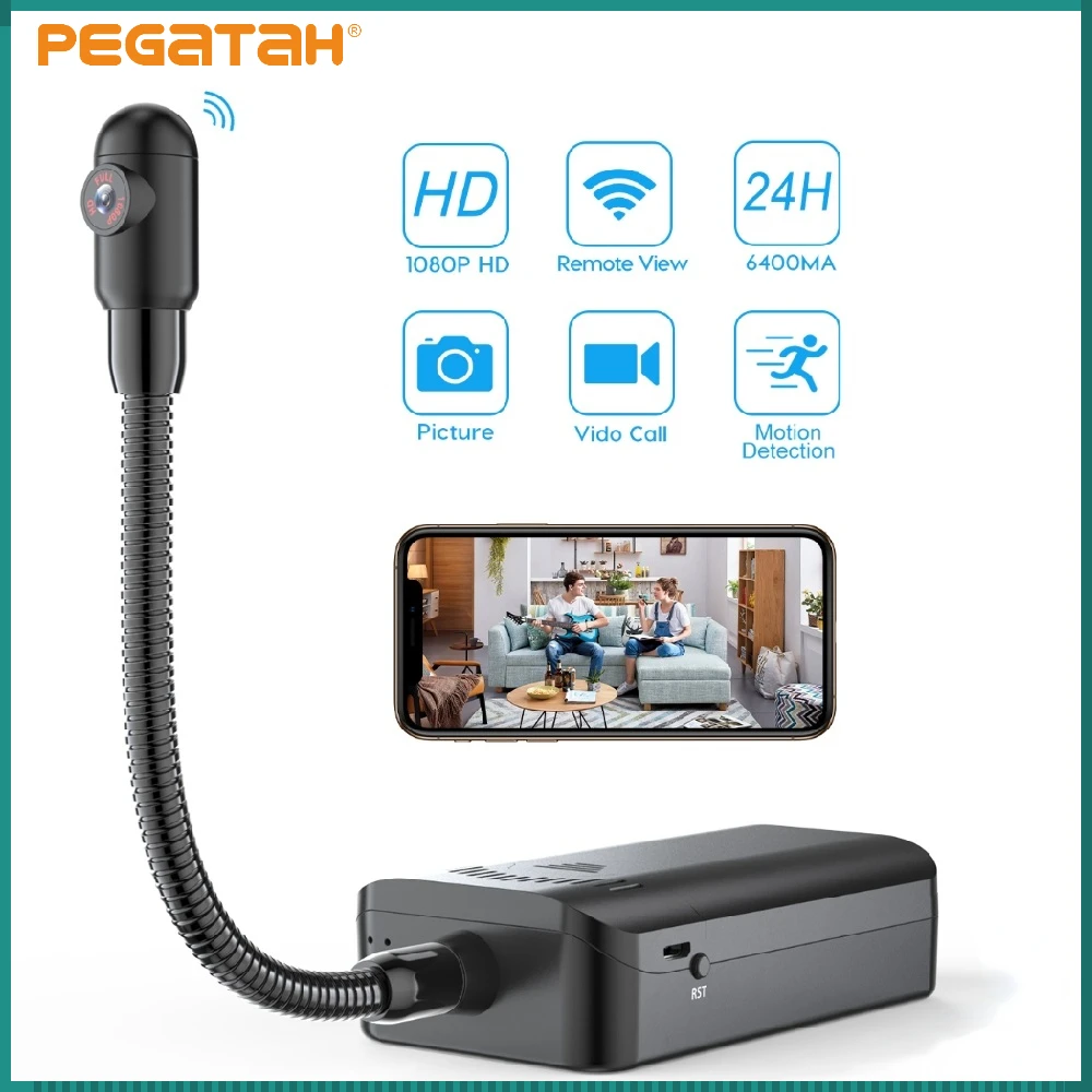 

Action Camera Surveillance Camera Video Recorder Smart Home Mini Secret Camara External Wifi Security Camera for Shooting Video