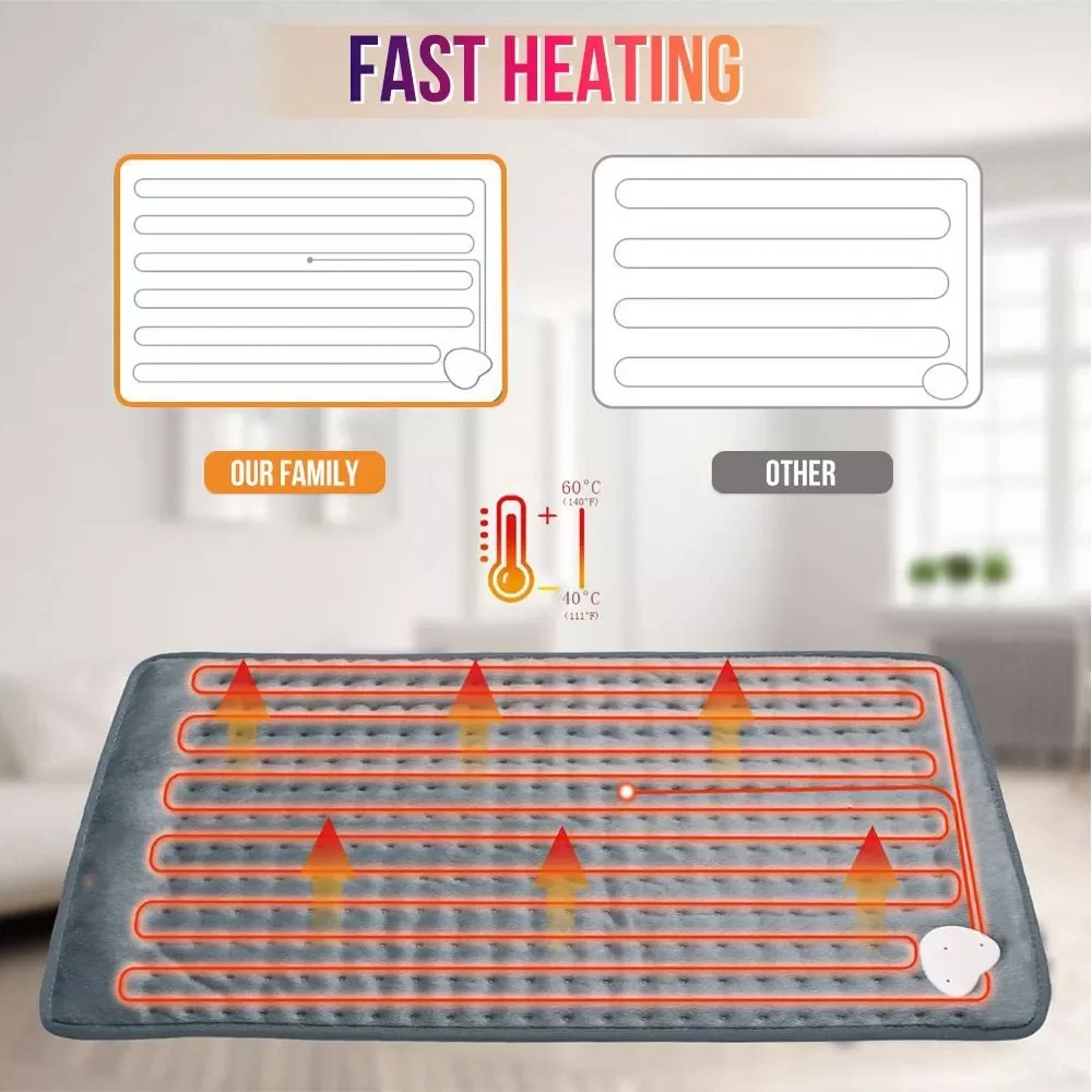 

9 Level Soft Relax Muscles Winter Heating Thermostat Pain Relief Warming Pad Electric Blanket Mattress Heating Blanket