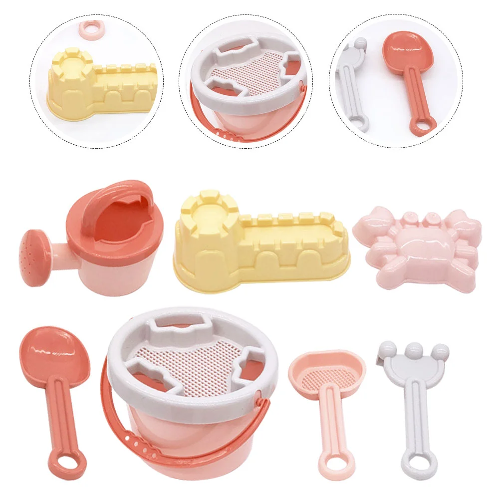 

Sand Beachkids Castle Set Kit Outdoor Bathbuilding Children Moldmolds Bucket Kid Playset 10 Summer Tool Sandcastle 6 Tools