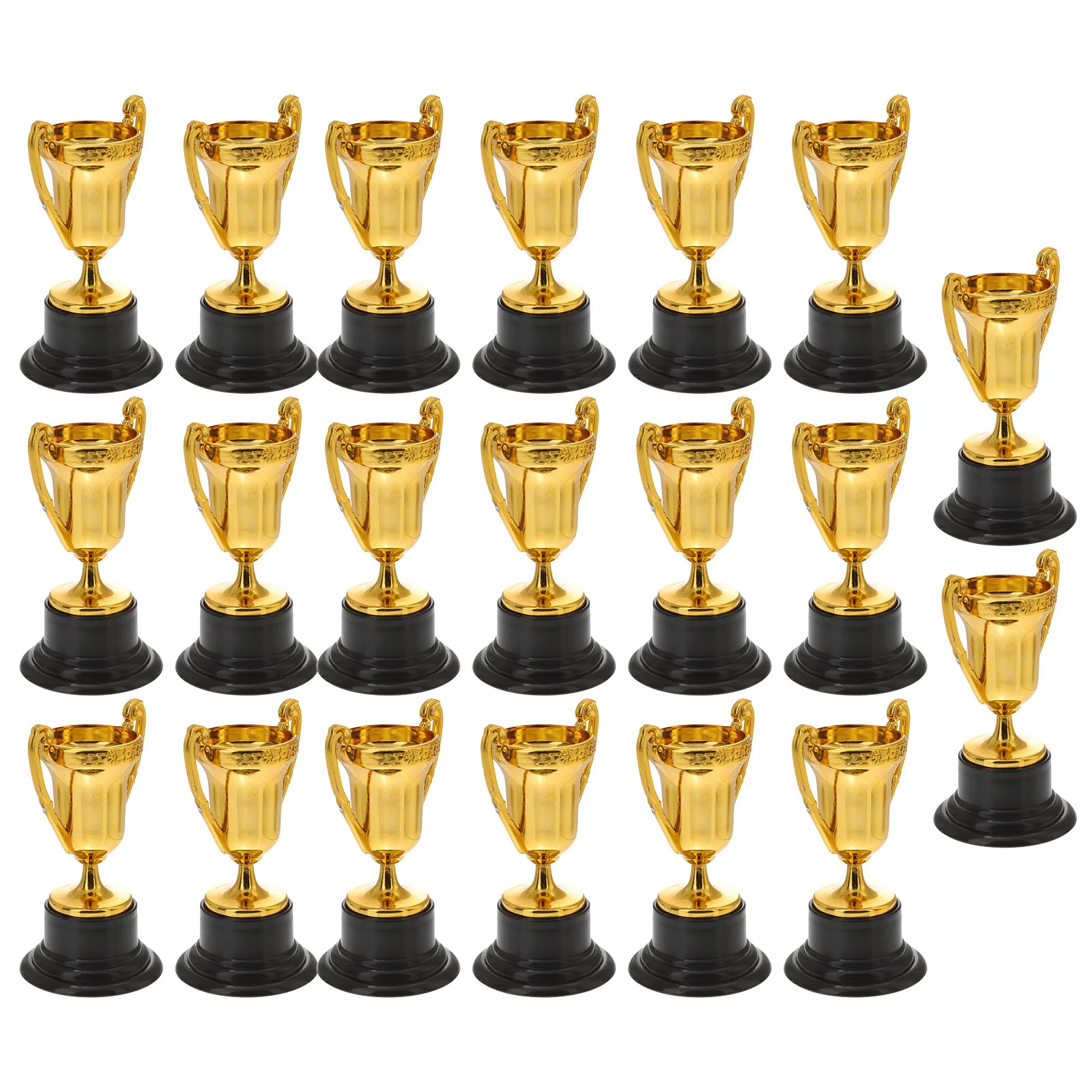 

20Pcs Award Trophies Participation Awards Small Soccer Gifts with Base Achievement Prize Award for Sports Tournaments
