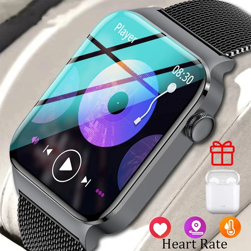 

T-50 1.85 -inch 240 * 284 hd touch bluetooth phone custom dial heart rate blood pressure blood oxygen monitoring smart watches
