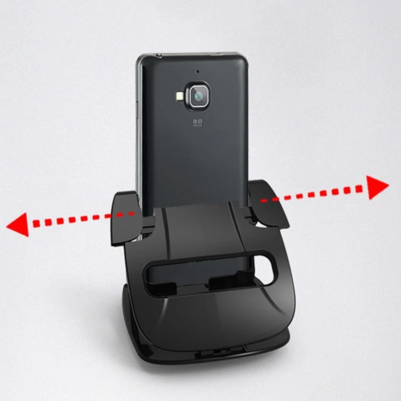 360 Degrees Rotation Adjustable Car Dashboard 3.5''-6.5'' Phone Holder Stand Clip Using ABS Materail Not Easy to Break Durable