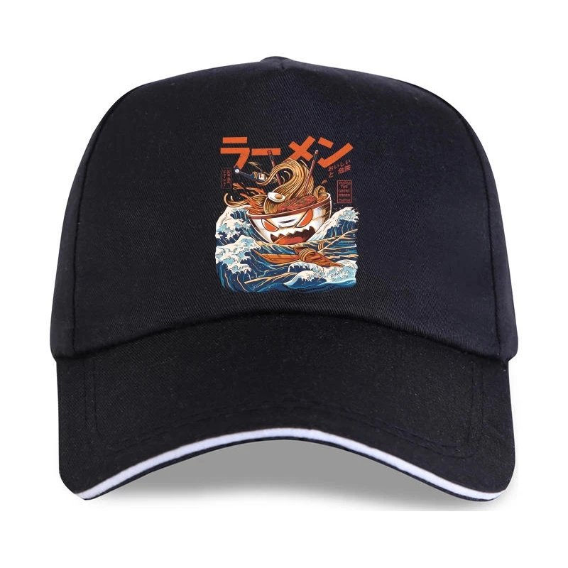 

Мужская бейсболка черная большая рамен для женщин