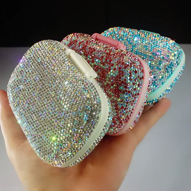 Еженедельная Коробка Для Таблеток Большой Емкости В Упаковке 1-5 Штук Со Стразами