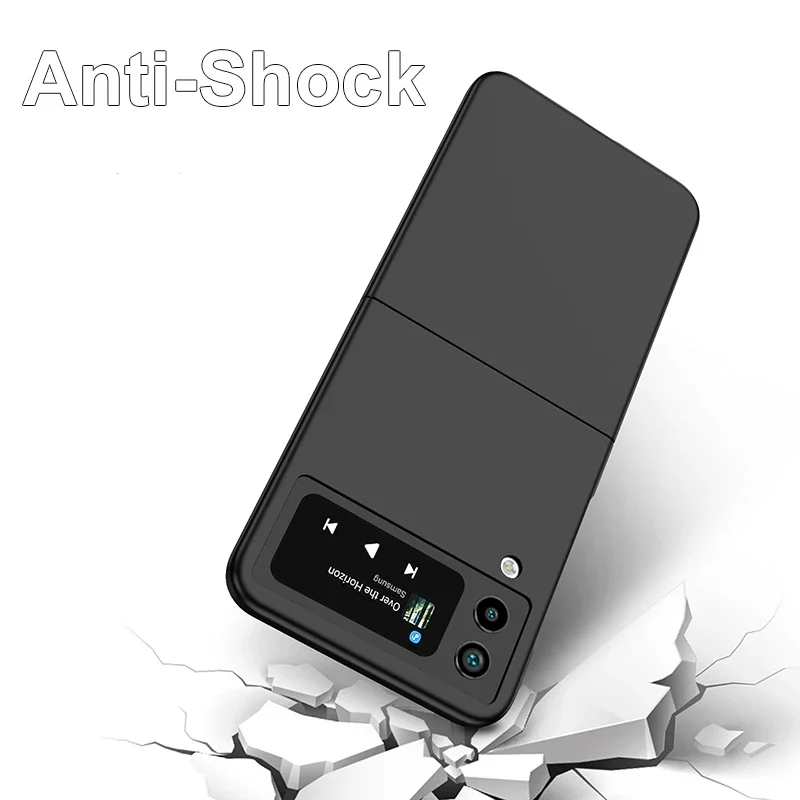 Для Samsung Z Flip 5 4 3 2 ультратонкий противоударный жесткий чехол с защитой от