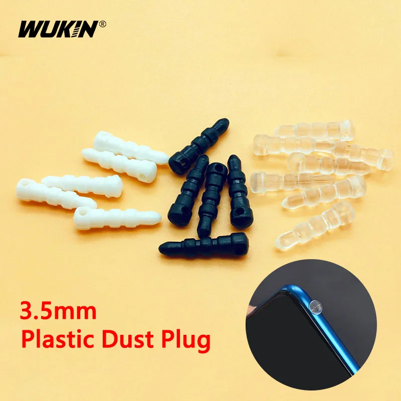 

50-1000Pcs Plastic Dust Plug 3.5mm Earphone Hole Waterproof Plugs Universal Audio Port Hole Cap Universal Cell Phone Accessories