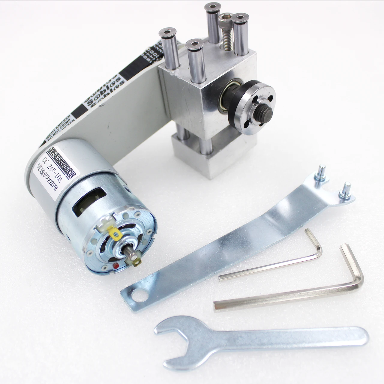 

Miniature Lifting Table Saw Bearing Seat DIY Cutting Saw Depth Adjustment Kit With DC 775 Motor