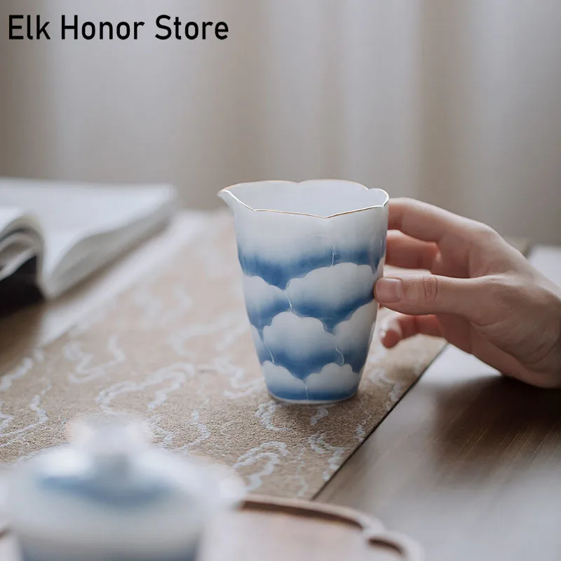 170 мл японский кувшин для чая Arita из фарфора чистый ручная роспись пион искусство