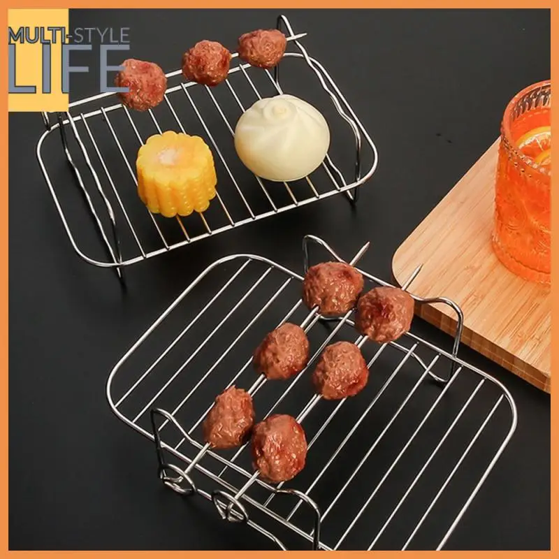 

Easy To Clean Air Fryer Accessories High Temperature Resistance Air Fryer Bbq Needle Stainless Steel To Bake Baking Utensils