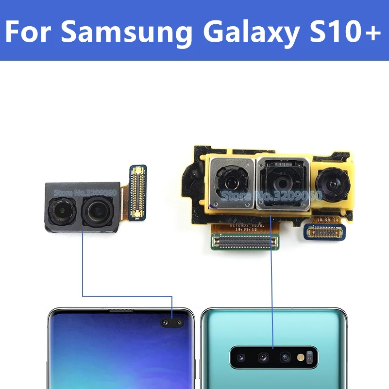 

Original Back Camera For Samsung Galaxy S10+ S10 Plus G975 SM-G975F Rear Big Camera Module Flex Cable Replacement