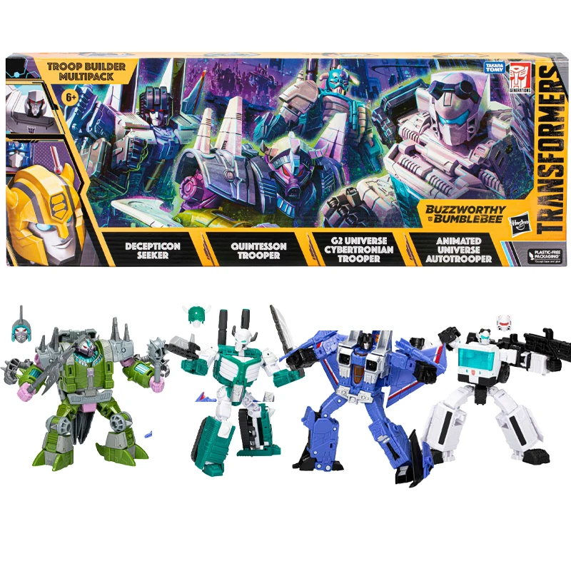 

Original Hasbro Transformers Buzzworthy Bumblebee Troop Builder Multipack Action Figure Collectible Model Toy Gift