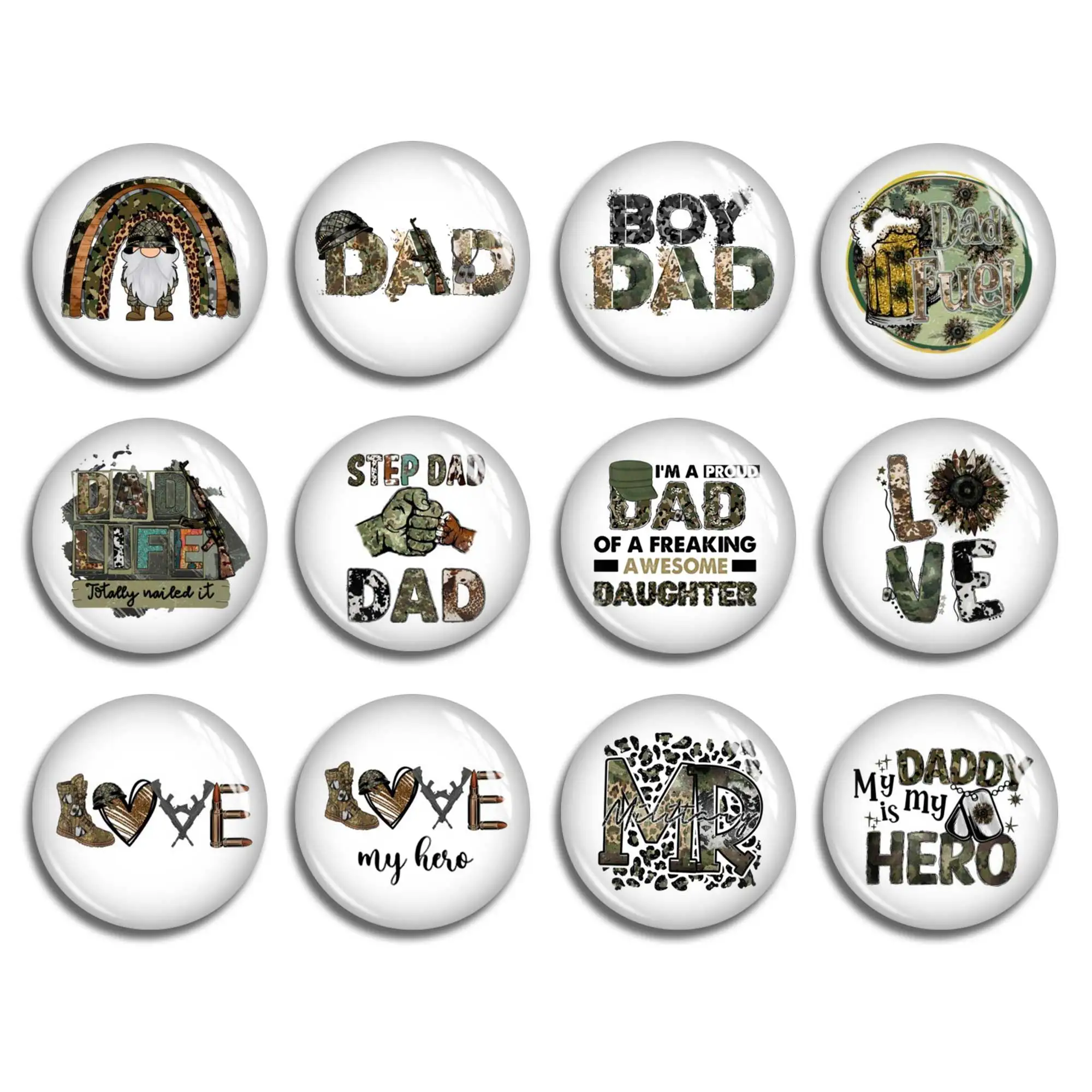 

Кабошон на День отца, изображение в стиле милитари, циферблат, Круглый стеклянный купол, 10 мм, 12 мм, 25 мм, 40 мм, 10x14 мм, 13x18 мм, бусины (FJ2667)