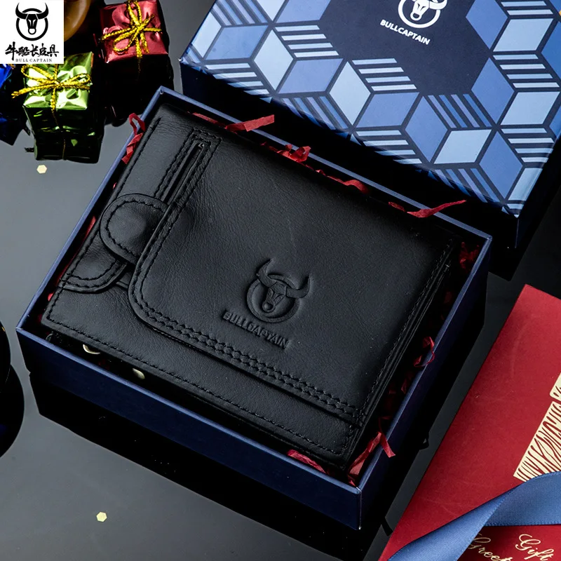 Cowhide Leather Genuine Leather Multifunctional Small Driver&Slicense Coin Purse Photo Card Package Wallet for Man