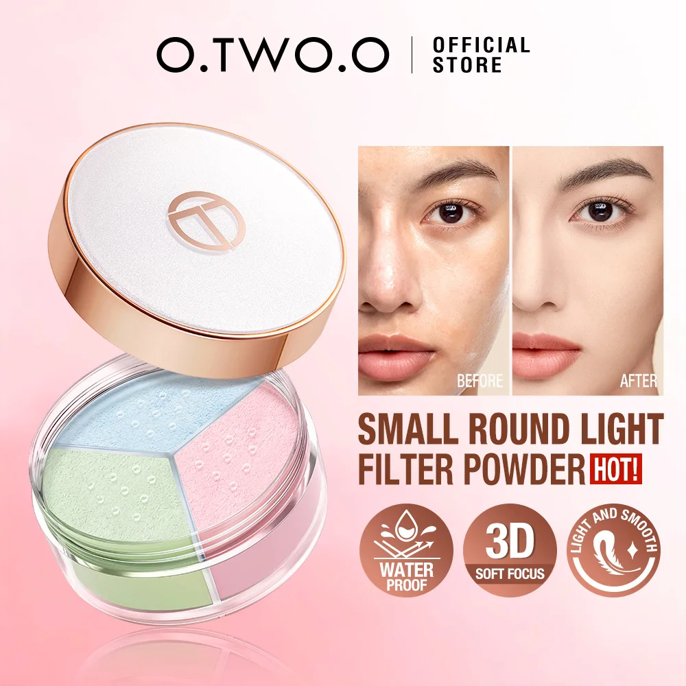 

O. TWO.O Three Palace Grid Filter Powder Honey Powder Lasting Oil Control and Brightening Light and Thin Mist Invisible SC053