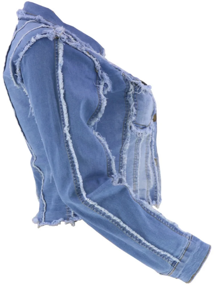 Женские джинсовые куртки новинка 2024 Повседневная приталенная ковбойская