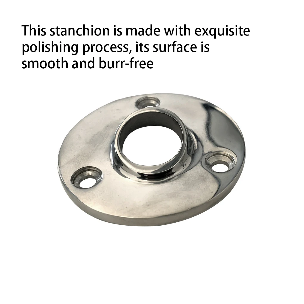 

Boat Base Rail Stanchion Stainless Steel Bracket Mirror Polishing