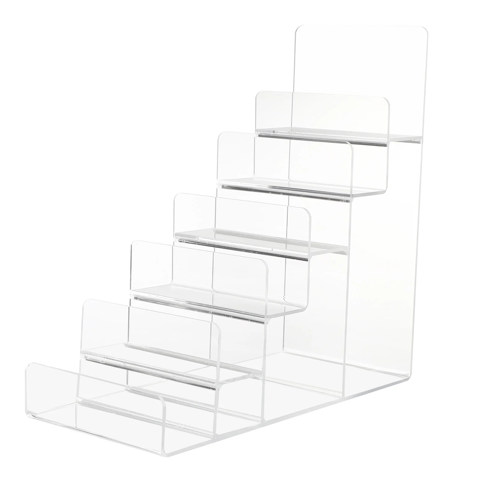 

Display Stand Acrylic Purse Shelf Riser Organizer Wallet Rackholder Book Stands Jewelry Handbag Risers Clear Storage Shelves