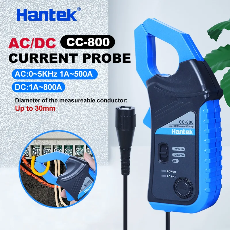 

Hantek AC/DC токовый зажим Hantek CC-800 5KH осциллограф мультиметр полоса пропускания 1mV/10мв/A 500A/800A с разъемом BNC