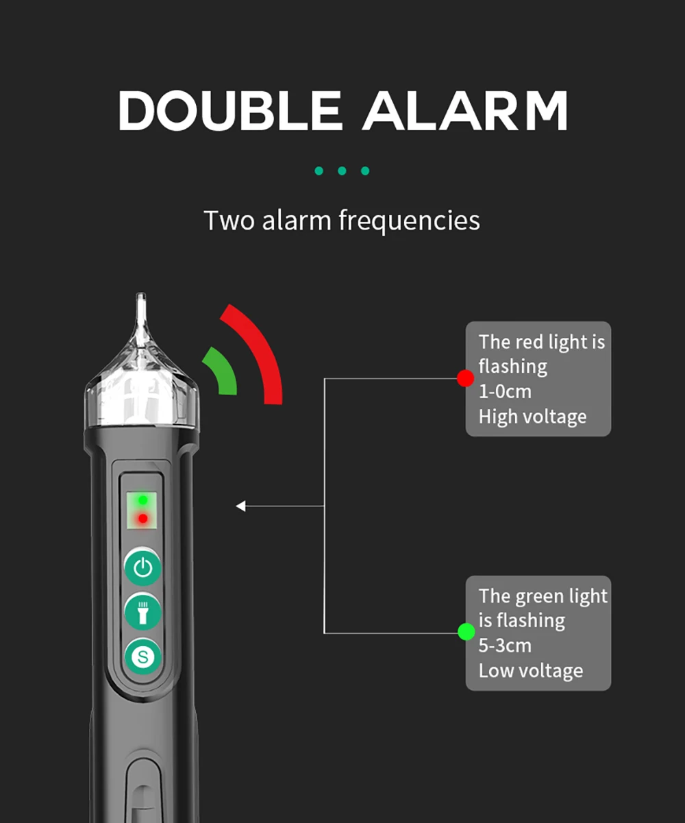 MASTFUYI FY18C Бесконтактный детектор напряжения переменного тока 12-1000 В Розетка