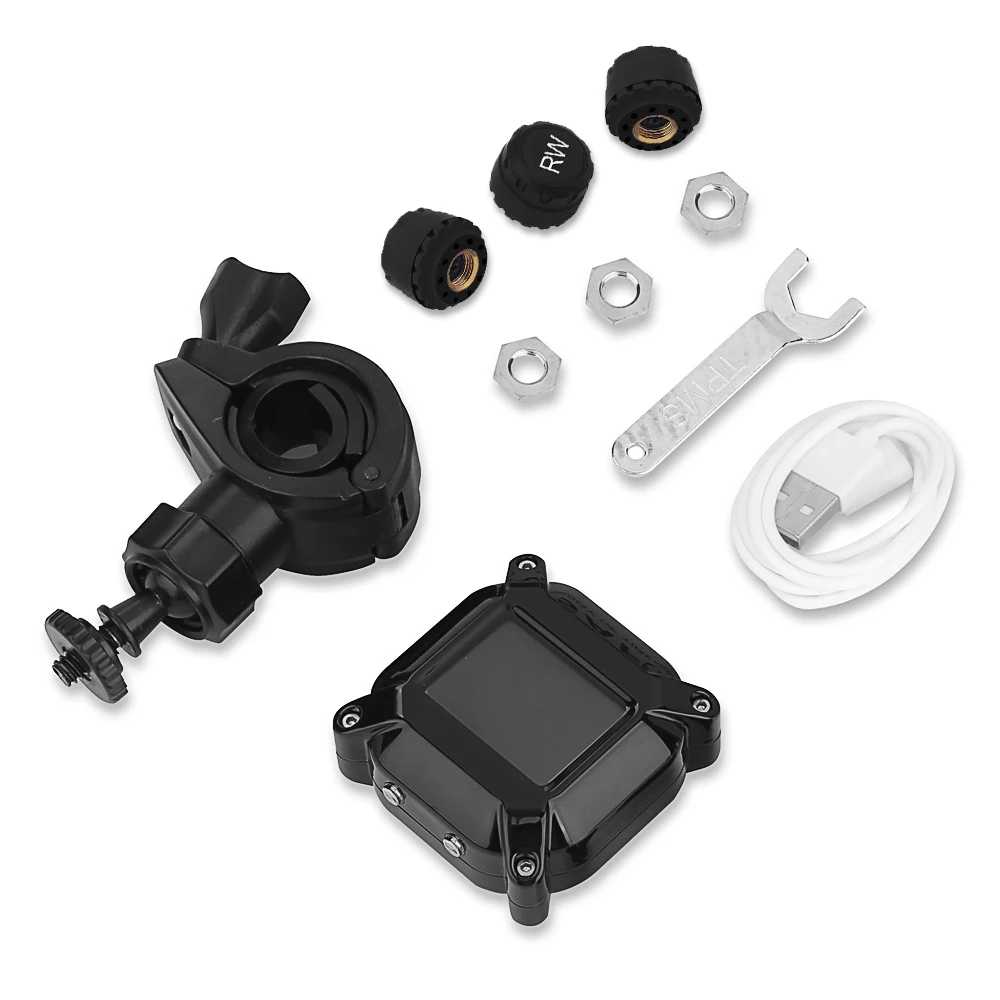 Трехколесный велосипед éTanche Moto SystèMe de Surveillance la Pression des Pneus en Temps RéEl TPMS éCran LCD Sans Fil