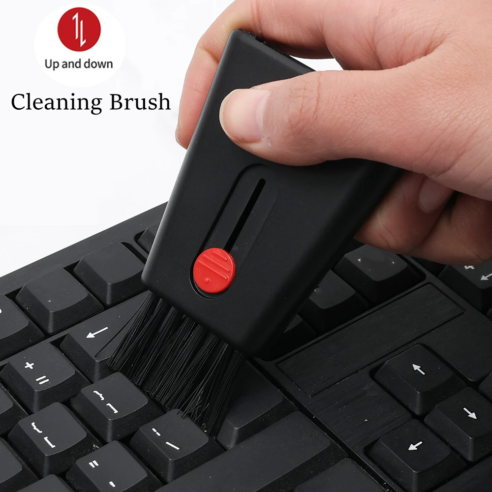 

Retractable Double Head Keyboard Brush Dust Remover Phone Computer Screen Cleaning Sponge Multifunction Keyboard Cleaner Kit