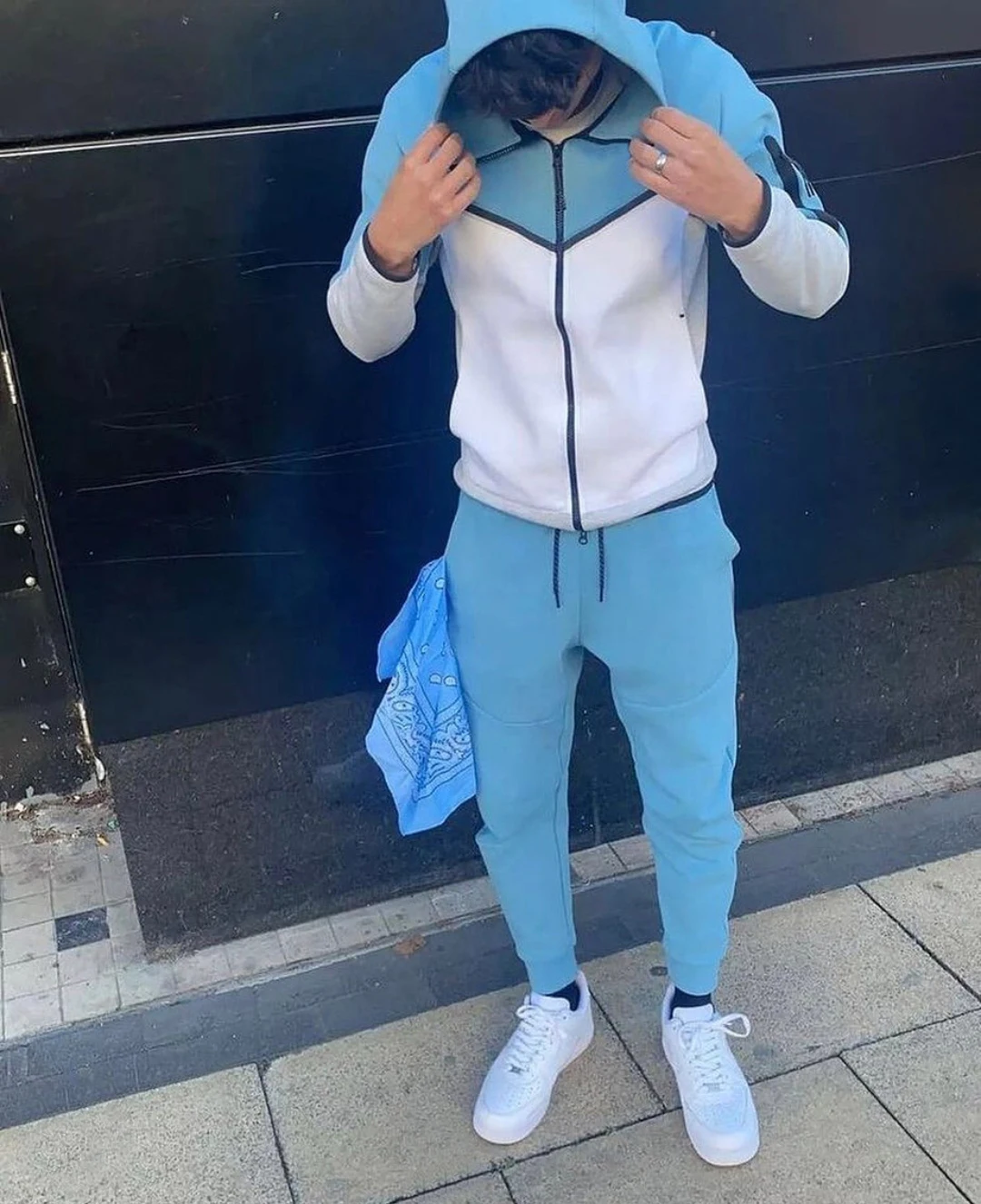 

2022 Spring and Autumn Men's Hooded Suit Outdoor Leisure Sports Style High Quality Cotton Couple Jogging Suit