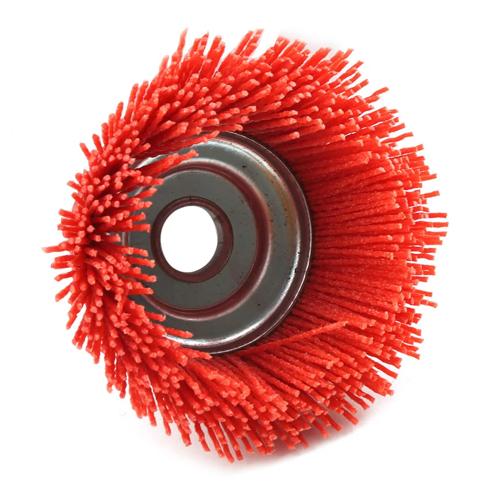 

100mm Nylon Abrasive Cup Brush Wheel Wire Brush For Wood Polishing Deburring For Cleaning And Finishing Recessed Areas Plastic