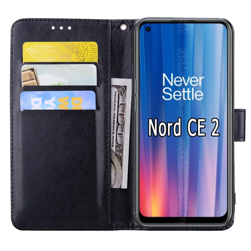 case for oneplus nord ce 2 cover magnetic card wallet leather flip protective phone etui book for oneplus nord ce 2 case hoesje free global shipping
